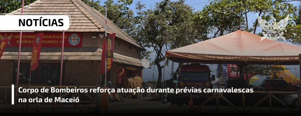 Corpo de Bombeiros reforça atuação durante prévias carnavalescas na orla de Maceió