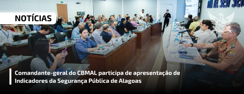 Comandante-geral participa de apresentação de Indicadores da Segurança Pública de Alagoas