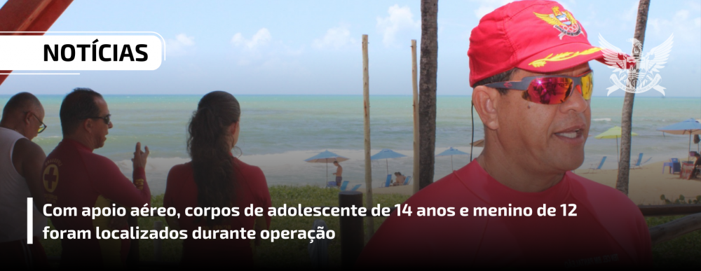 Com apoio aéreo, corpos de adolescente de 14 anos e menino de 12 foram localizados durante operação